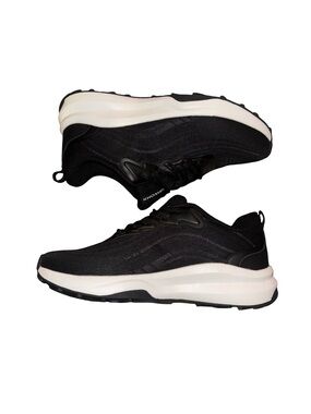 Khombu Women’s Black Athletic Sneakers with White Midsole